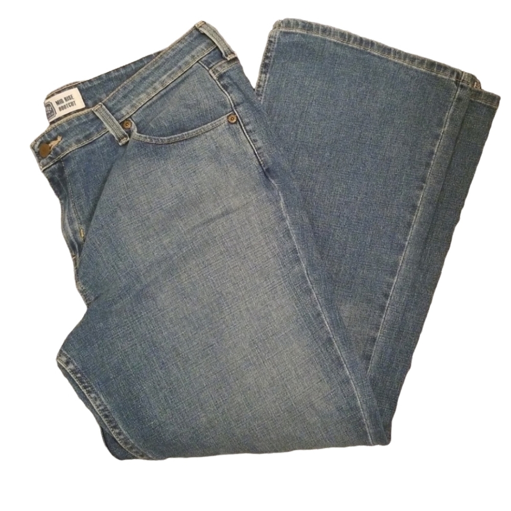 LEVI'S SIGNATURE Bootcut Jeans Plus 14 Short Waist 38 Inseam 28 Medium Wash - Picture 6 of 10